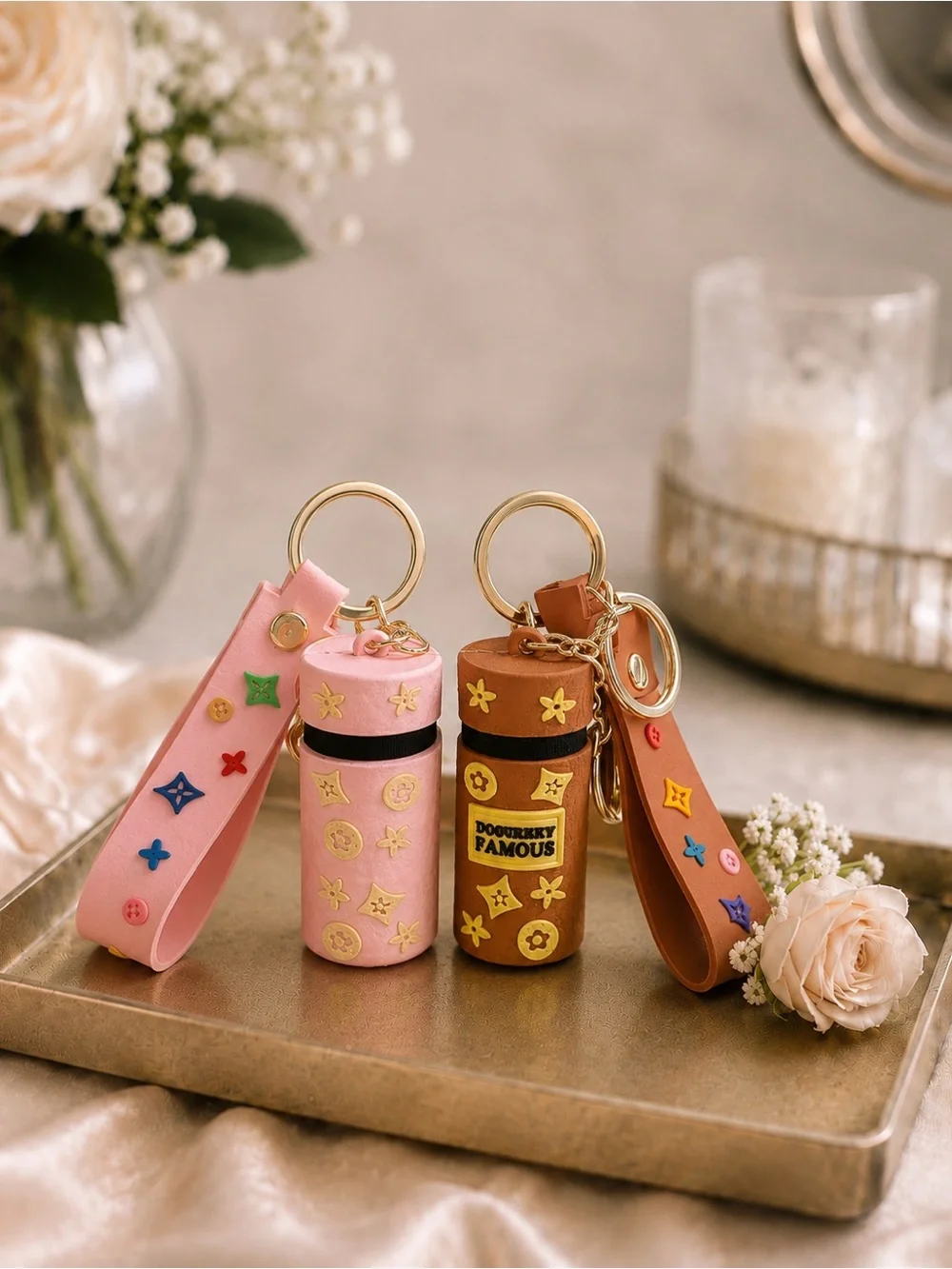 2 Colorful Keychain Set